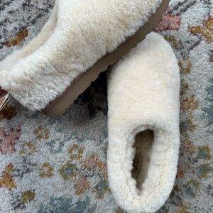 UGG Cream Sheepskin Slippers